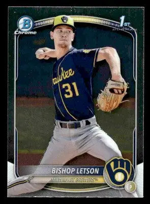 2025 Bowman #BCP-30 Bishop Letson Chrome Prospects - Baseball Card Single