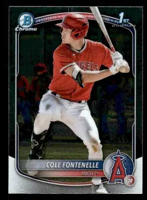 2025 Bowman #BCP-32 Cole Fontenelle Chrome Prospects - Baseball Card Single