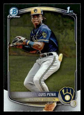 2025 Bowman #BCP-38 Luis Pena Chrome Prospects - Baseball Card Single