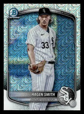 2025 Bowman #BCP-44 Hagen Smith Chrome Prospects Mega Refractor - Baseball Card Single