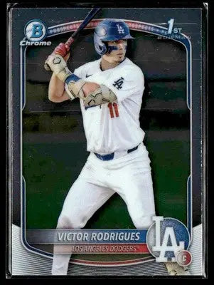 2025 Bowman #BCP-45 Victor Rodrigues Chrome Prospects - Baseball Card Single