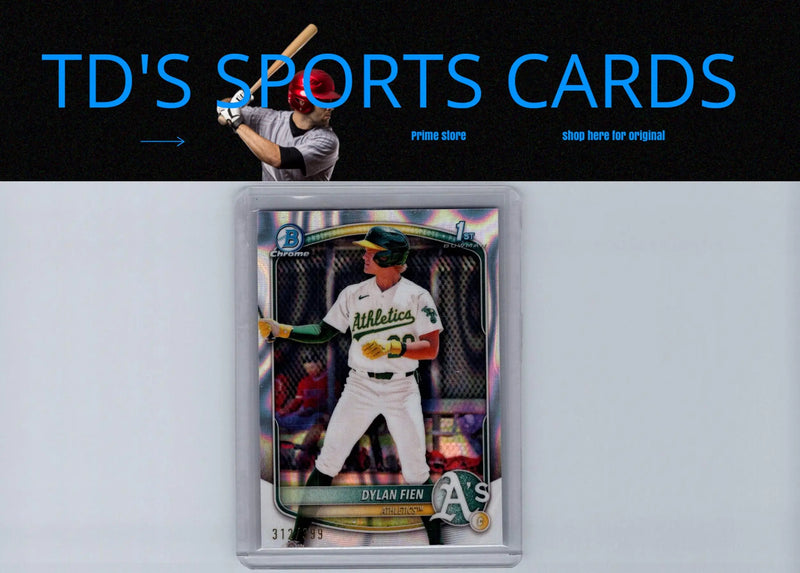 Dylan Fien Chrome baseball card 2025 Bowman Lava Refractor prospects image