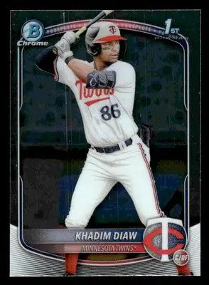 2025 Bowman #BCP-77 Khadim Diaw Chrome Prospects - Baseball Card Single
