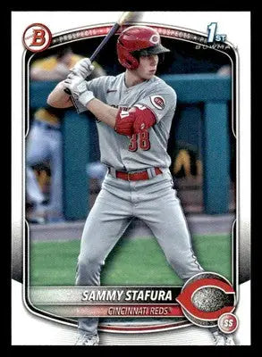 2025 Bowman #BP-100 Sammy Stafura Prospects - Baseball Card Single