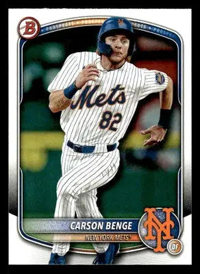 2025 Bowman #BP-108 Carson Benge Prospects - Baseball Card Single