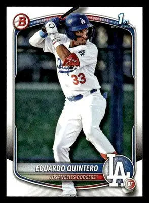 2025 Bowman #BP-115 Eduardo Quintero Prospects - Baseball Card Single