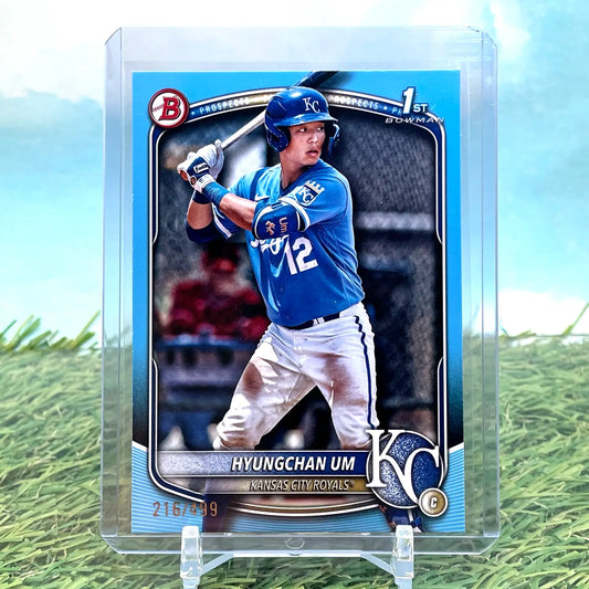 2025 Bowman #BP-119 Hyungchan Um 1st Prospects Sky Blue /499 - Baseball Card Single