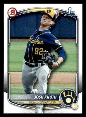 2025 Bowman #BP-136 Josh Knoth Prospects - Baseball Card Single