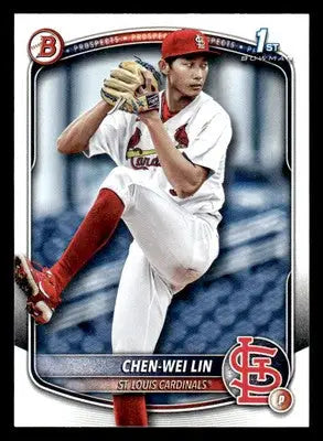 2025 Bowman #BP-141 Chen-Wei Lin Prospects - Baseball Card Single