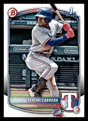 2025 Bowman #BP-146 Yeremi Cabrera Prospects - Baseball Card Single