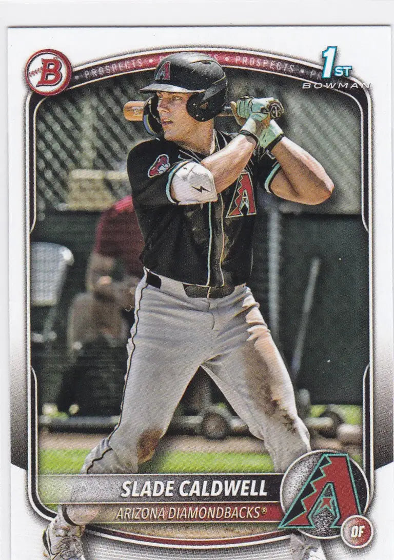 Slade Caldwell 1st Bowman baseball card from 2025 Bowman Arizona Diamondbacks