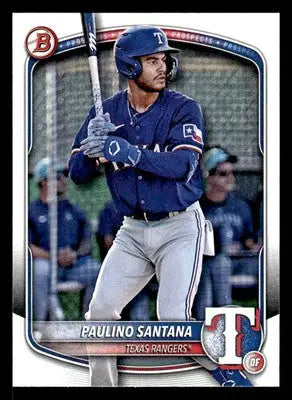 2025 Bowman #BP-72 Paulino Santana Prospects - Baseball Card Single
