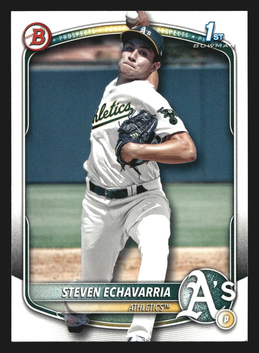 2025 Bowman #BP-73 Steven Echavarria Athletics 1st Bowman - Baseball Card Single
