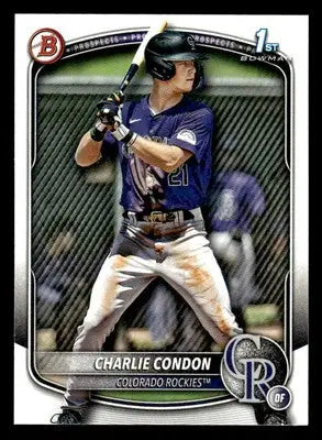 2025 Bowman #BP-75 Charlie Condon Prospects - Baseball Card Single