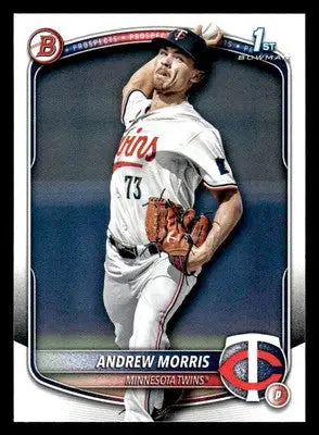 2025 Bowman #BP-90 Andrew Morris Prospects - Baseball Card Single