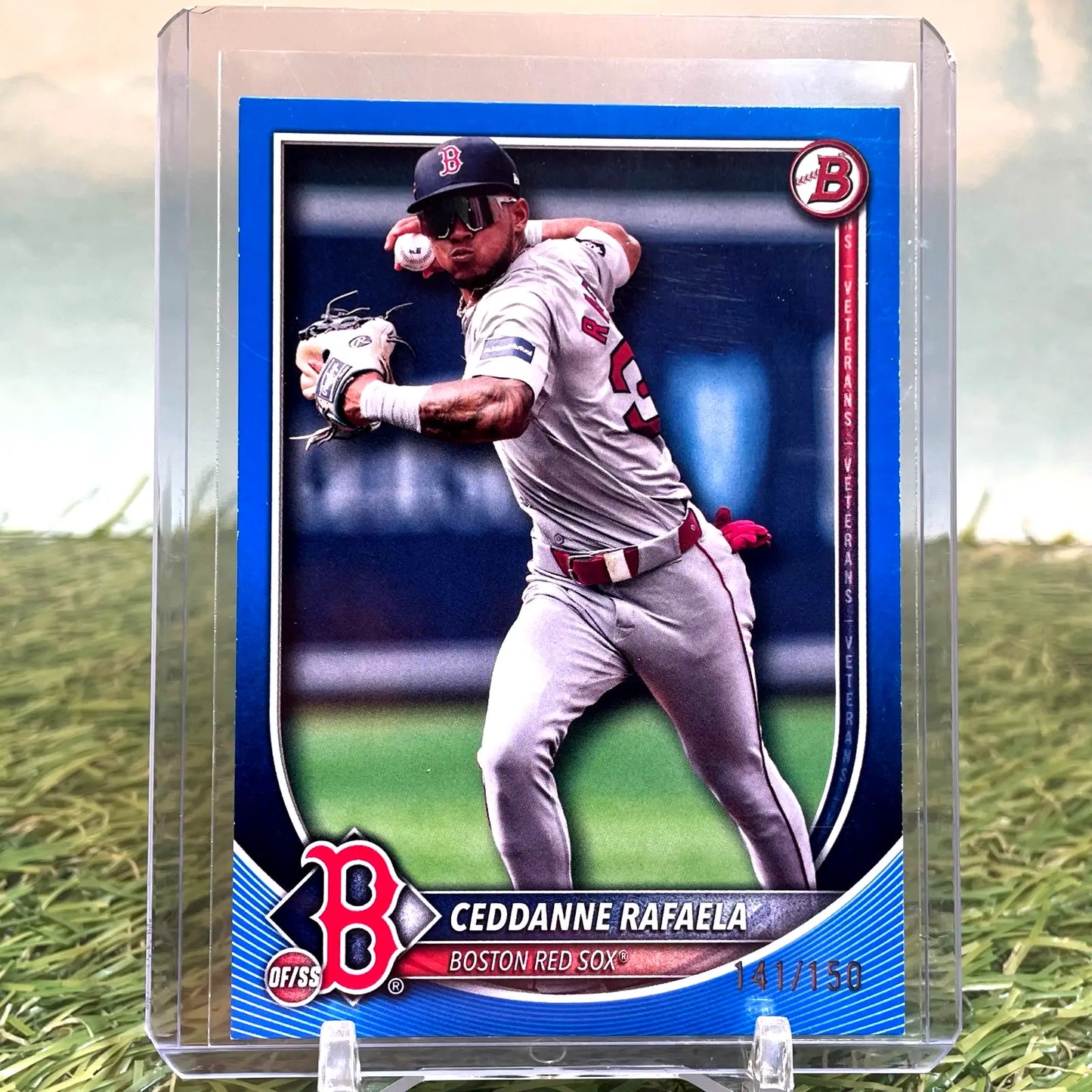 2025 Bowman Ceddanne Rafaela Blue Border /150 #53 Boston Red Sox MLB - Baseball Card Single
