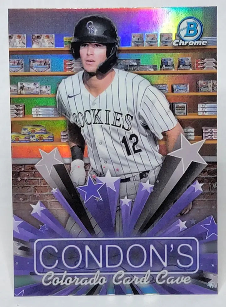 Baseball card featuring Bowman Charlie Condon from Charlie Condon Hobby Stars series