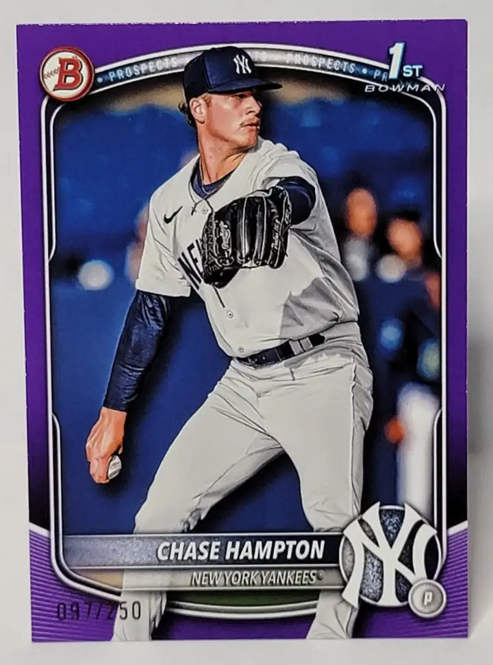 2025 Bowman Chase Hampton 1st Bowman Purple Paper /250 No. BCP-57 - Baseball Card Single