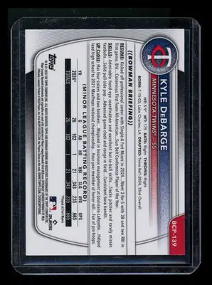 2025 Bowman Chrome 1st Kyle DeBarge #BCP-139 Mojo Baseball - Baseball Card Single