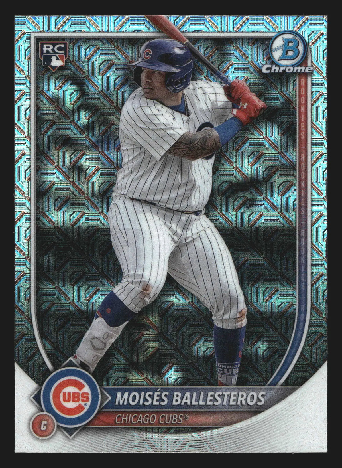 2025 Bowman Chrome #42 Moises Ballesteros Mega Box Mojo Refractor RC - Baseball Card Single
