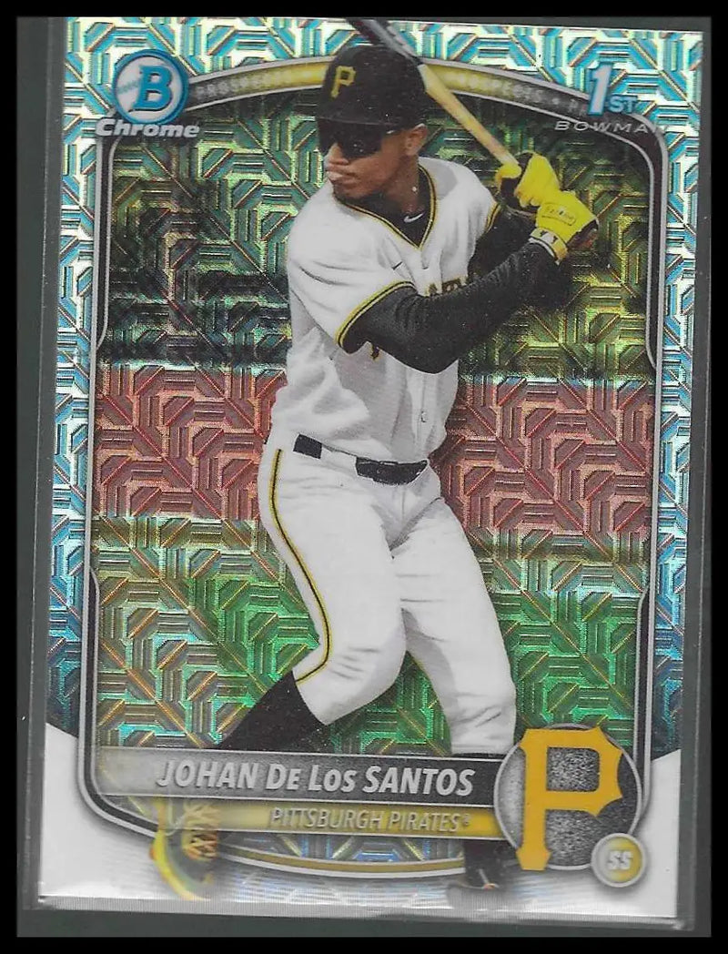 2025 Bowman Chrome #84 Spencer Schwellenbach Mojo Refractors Rookie - Baseball Card Single