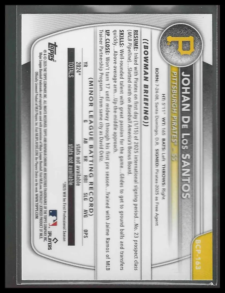 2025 Bowman Chrome #84 Spencer Schwellenbach Mojo Refractors Rookie - Baseball Card Single