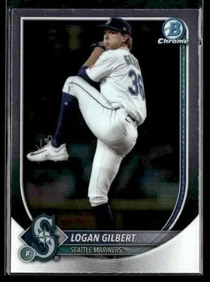 2025 Bowman Chrome #9 Logan Gilbert - Baseball Card Single