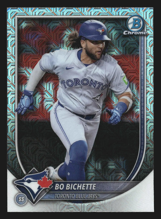 2025 Bowman Chrome #92 Bo Bichette Mega Box Mojo Refractor Blue Jays - Baseball Card Single