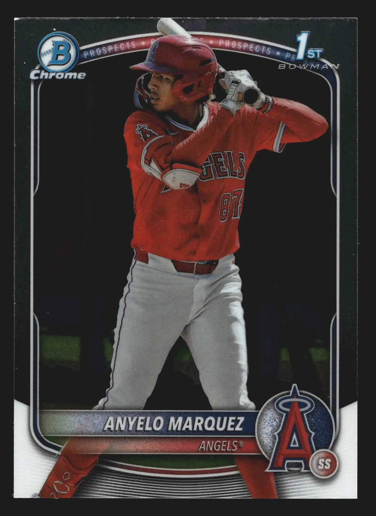 2025 Bowman Chrome Anyelo Marquez #BCP-201 1st Bowman Angels - Baseball Card Single