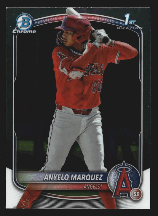 2025 Bowman Chrome Anyelo Marquez #BCP-201 1st Bowman Angels - Baseball Card Single