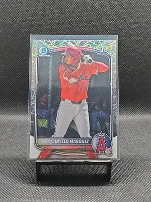 2025 Bowman Chrome- Anyelo Marquez- Laser Refractor #BCP-201 - Baseball Card Single