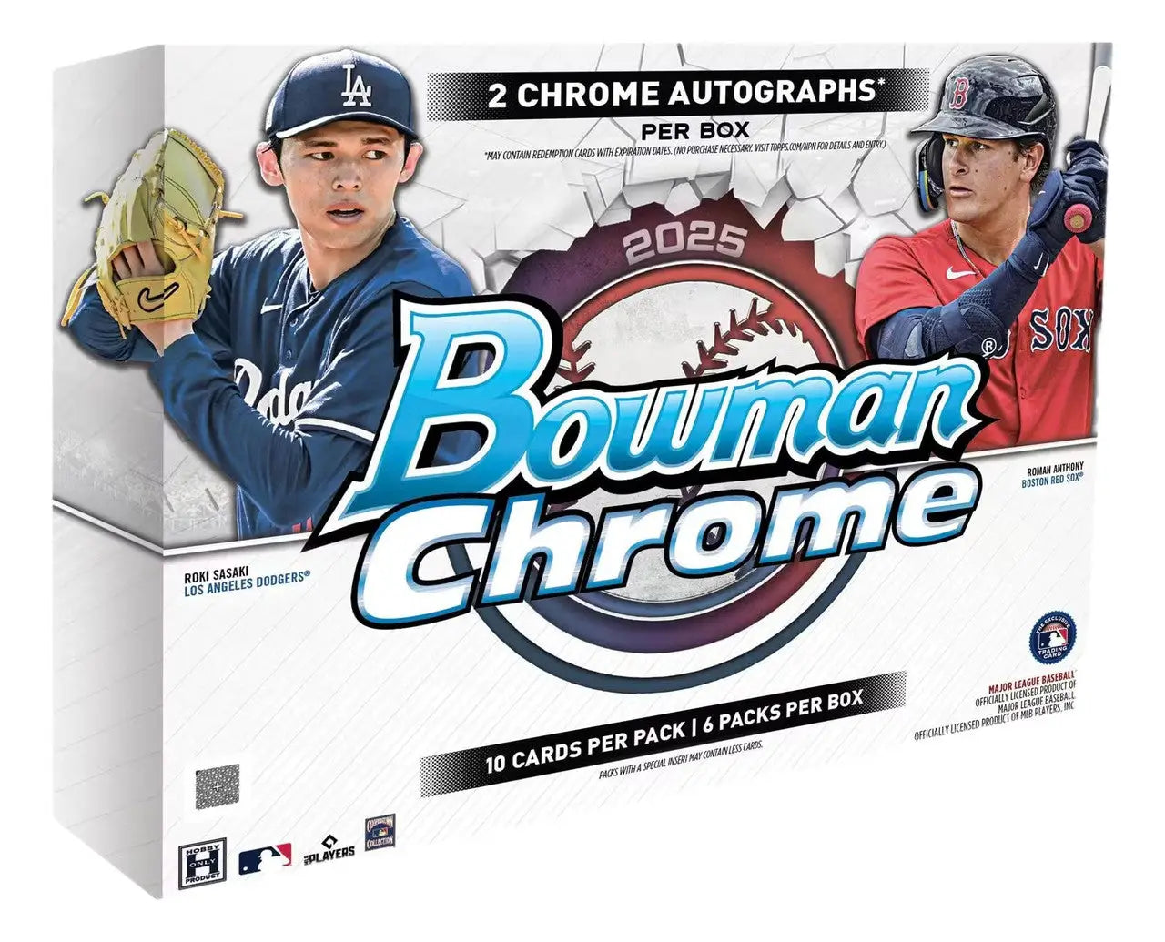 2025 Bowman Chrome Baseball Hobby Box with Chrome Prospect Cards