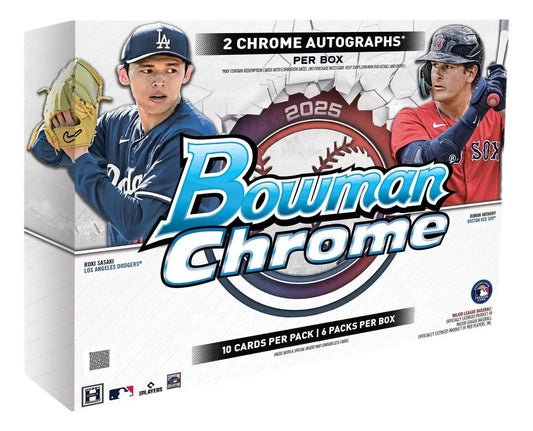 2025 Bowman Chrome Baseball Hobby Box with Chrome Prospect Cards