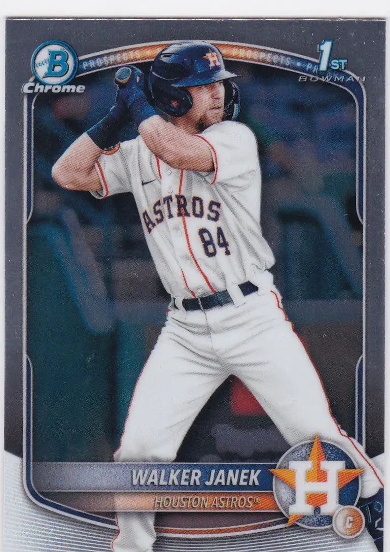 Walker Janek 1st Bowman baseball card from 2025 Bowman Chrome #BCP-15 Houston Astros