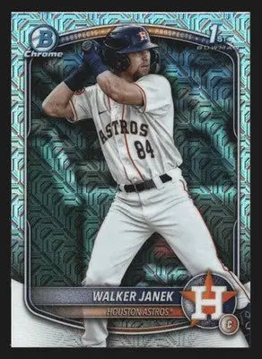 2025 Bowman Chrome #BCP-15 Walker Janek Mega Box Mojo Refractor Houston Astros - Baseball Card Single
