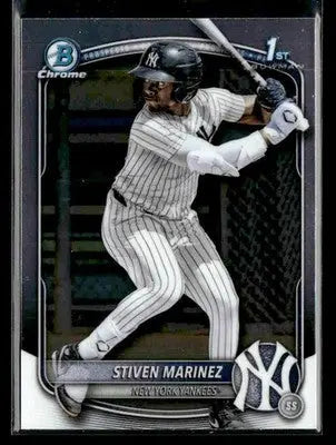 2025 Bowman Chrome #BCP-189 Stiven Marinez - Baseball Card Single