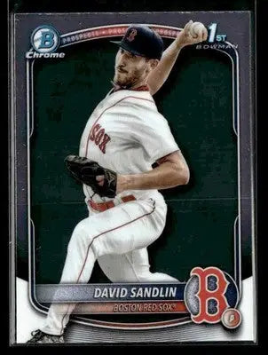 2025 Bowman Chrome #BCP-195 David Sandlin - Baseball Card Single
