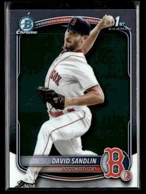 2025 Bowman Chrome #BCP-195 David Sandlin - Baseball Card Single