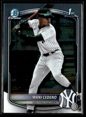 2025 Bowman Chrome #BCP-199 Mani Cedeno - Baseball Card Single