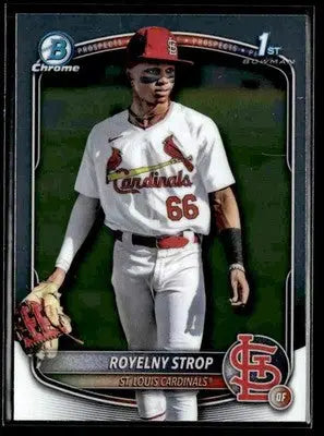 2025 Bowman Chrome #BCP-221 Royelny Strop - Baseball Card Single