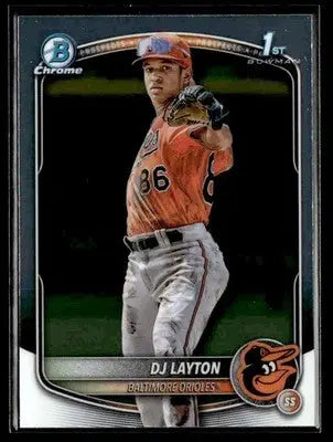 2025 Bowman Chrome #BCP-252 DJ Layton - Baseball Card Single