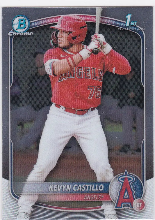 2025 Bowman Chrome #BCP-82 Kevyn Castillo 1st Bowman Los Angeles Angels - Baseball Card Single