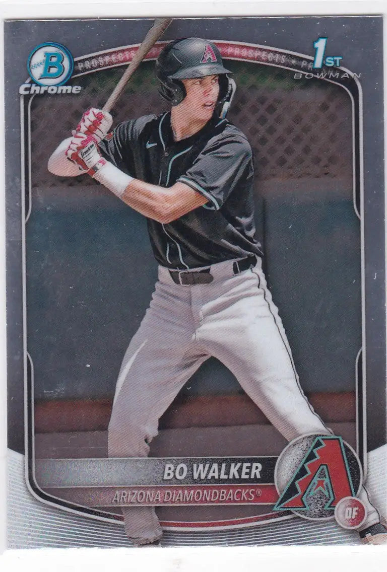 Bo Walker 1st Bowman Arizona Diamondbacks baseball card in 2025 Bowman Chrome set