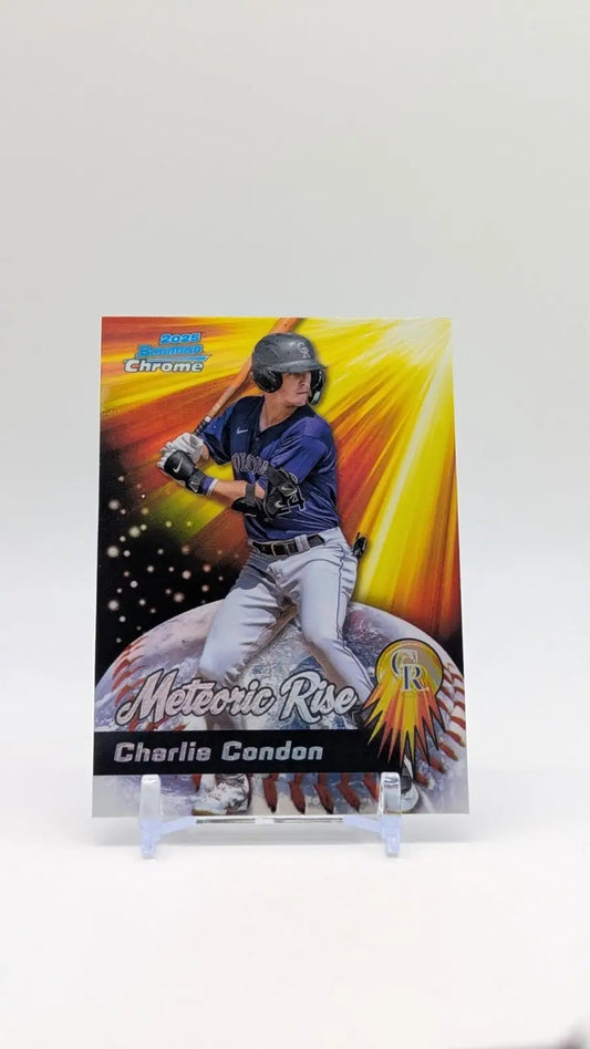 2025 Bowman Chrome CHARLIE CONDON Meteoric Rise #MR-8 Rockies - Baseball Card Single
