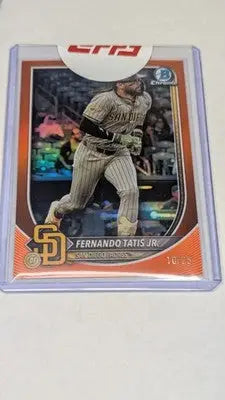 2025 Bowman Chrome Fernando Tatis Jr. #8 Orange /25 Padres
