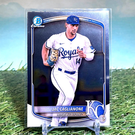 2025 Bowman Chrome Jac Caglianone #BCP-103 Kansas City Royals - Baseball Card Single