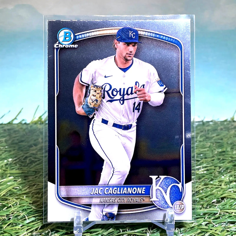 2025 Bowman Chrome Jac Caglianone #BCP-103 Kansas City Royals - Baseball Card Single