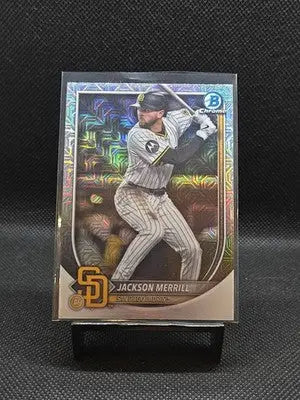 2025 Bowman Chrome - Jackson Merrill #38 Mega Box Mojo Refractor - Baseball Card Single