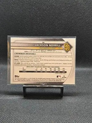 2025 Bowman Chrome - Jackson Merrill #38 Mega Box Mojo Refractor - Baseball Card Single