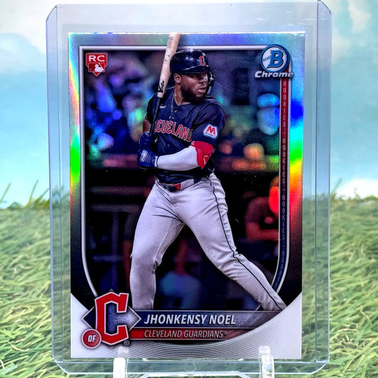 2025 Bowman Chrome Jhonkensy Noel Red Logo (RC) Refractor - Baseball Card Single
